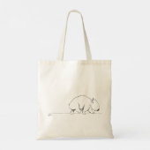 Happy Walking Wombat Tasche (Rückseite)