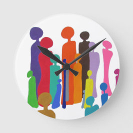 Happy Wall Clock Runde Wanduhr