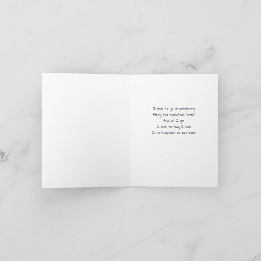 Happy Wanderer Karte (Innenseite)