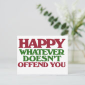 Happy Was Sie nicht beleidigt Postkarte (Stehend Vorderseite)