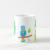 Happy Watercolor Birds Coffee Tasse (Mittel)
