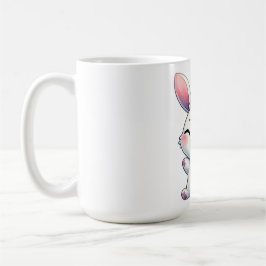 Happy Watercolor Bunny Kaffeetasse