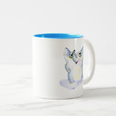 Happy Watercolor Elephant Collectible Zweifarbige Tasse (VorderseiteRechts)