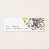 Happy Watercolor Floral Wedding Registry Einschlie (Rückseite)