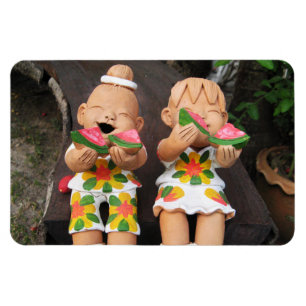 Happy Watermelon Friends Magnet