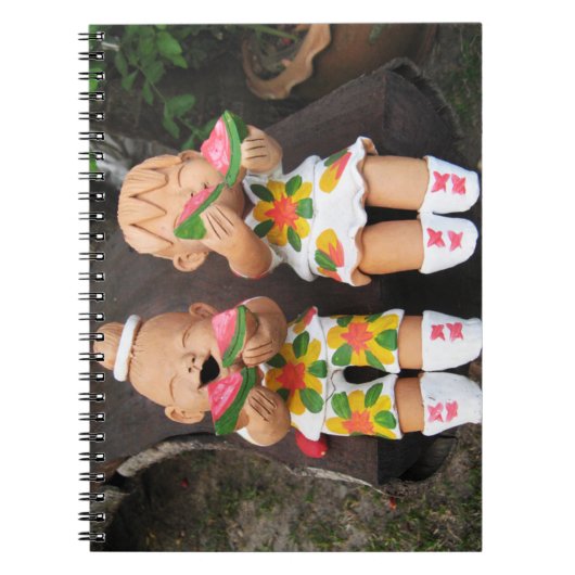 Happy Watermelon Friends Notizblock (Vorderseite)