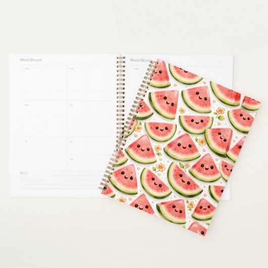 Happy Watermelon Planner Cover – Kawaii Watermelon Planer (Anzeige)