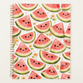 Happy Watermelon Planner Cover – Kawaii Watermelon Planer (Vorderseite)