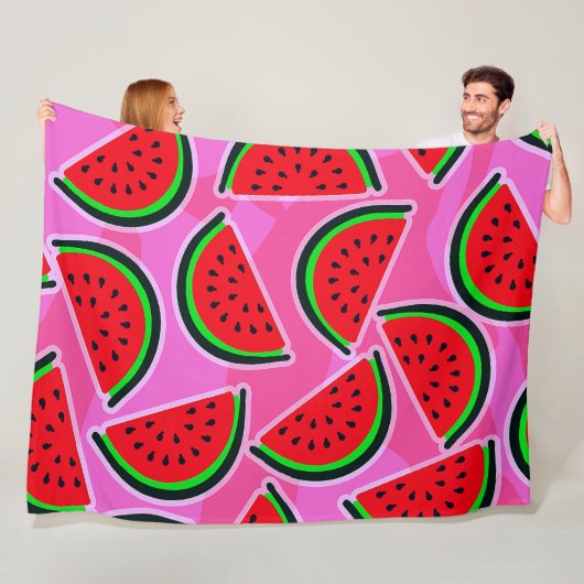Happy Watermelons! Fleecedecke (Beispiel)