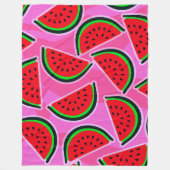 Happy Watermelons! Fleecedecke (Vorderseite)
