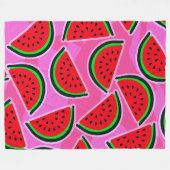 Happy Watermelons! Fleecedecke (Vorderseite (Horizontal))