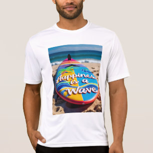 Happy Wave Surfboard T-Shirt