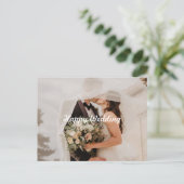 Happy Wedding 2 Postkarte (Stehend Vorderseite)