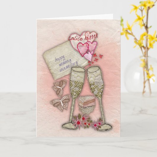 Happy Wedding Anniversary Card Karte (Gelbe Blume)