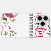 Happy wedding anniversary  Case-Mate iPhone hülle (Rückseite (Horizontal))