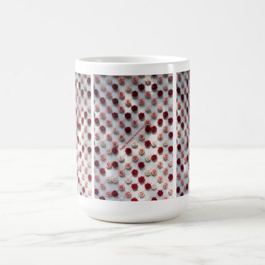 Happy Wedding Anniversary  Kaffeetasse (Mittel)