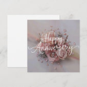 Happy Wedding Anniversary Karten Elegant (Vorne/Hinten)