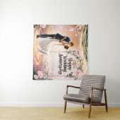 Happy Wedding Anniversary Mural #2 Wandteppich (Beispiel (Horizontal))