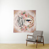 Happy Wedding Anniversary Mural #5 Wandteppich (Beispiel (Horizontal))