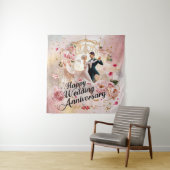 Happy Wedding Anniversary Mural #6 Wandteppich (Beispiel)