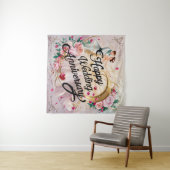 Happy Wedding Anniversary Mural #7 Wandteppich (Beispiel (Horizontal))