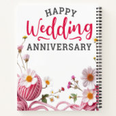 Happy wedding anniversary  notizblock (Rückseite)