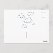 Happy Wedding Anniversary Red Heart Verheirateten  Postkarte (Rückseite)