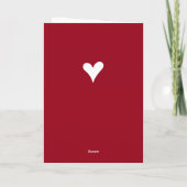 Happy Wedding Anniversary Red Wine Heart Card Karte (Rückseite)