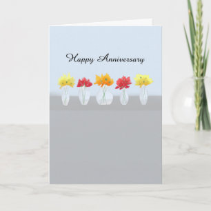 Happy Wedding Anniversary Row von Blume Karte