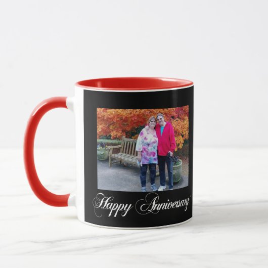 Happy Wedding Anniversary Template Foto Tasse (Links)