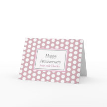 Happy Wedding Anniversary weiße Perlkarte