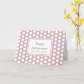 Happy Wedding Anniversary weiße Perlkarte Karte (Gelbe Blume)