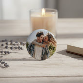 Happy Wedding Couple Photo Button