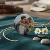 Happy Wedding Couple Photo Button