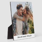 Happy Wedding Couple Photo Fotoplatte (Seite)