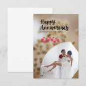 Happy Wedding Day Dankeskarte (Vorne/Hinten)