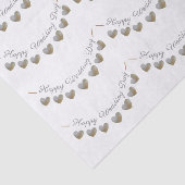 Happy Wedding Day Perlhühnerzettel Seidenpapier (Ausschnitt)