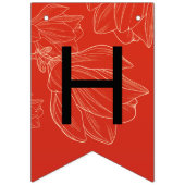 Happy Wedding Double Happy Wimpelkette (Erste Fahne)