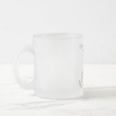 Happy Wedding Frosted Glass Coffee Mug – Romantic Mattglastasse (Links)