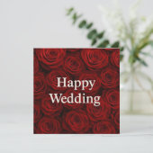 Happy Wedding Greeting Cards  Feiertagskarte (Stehend Vorderseite)