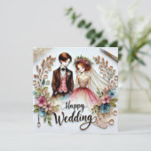 Happy Wedding Greeting Liebe Cards Karte (Stehend Vorderseite)