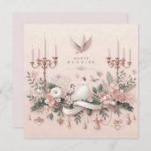 Happy Wedding Grußkarten Feiertagskarte (Vorne/Hinten)