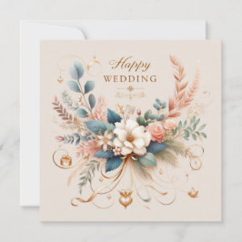 Happy Wedding Grußkarten Feiertagskarte