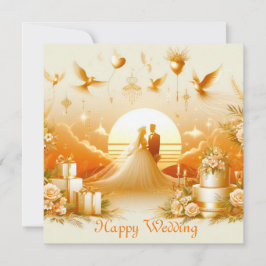 Happy Wedding Grußkarten Feiertagskarte
