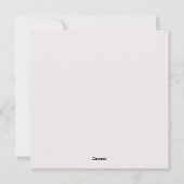 Happy Wedding Grußkarten Feiertagskarte (Rückseite)