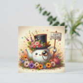 Happy Wedding Grußkarten Feiertagskarte (Stehend Vorderseite)