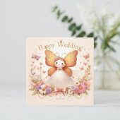 Happy Wedding Grußkarten Karte (Stehend Vorderseite)