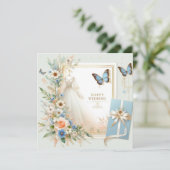 Happy Wedding Grußkarten Karte (Stehend Vorderseite)