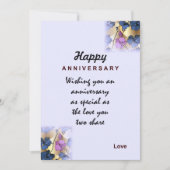 Happy Wedding Jubiläum Einladung (Vorderseite)