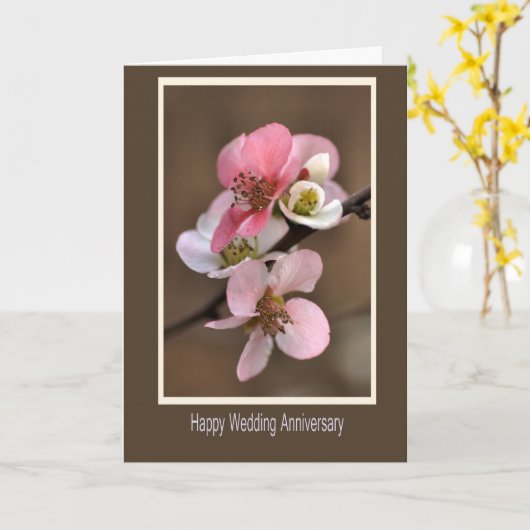 Happy Wedding Jubiläum Karte (Gelbe Blume)